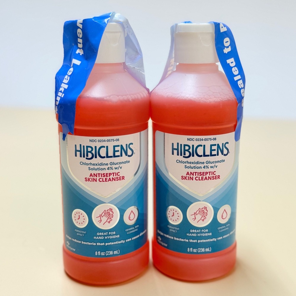 Hibiclens Antiseptic Skin Cleanser 4% CHG 8oz Bottle Lot of 2 Exp 12/26 NEW